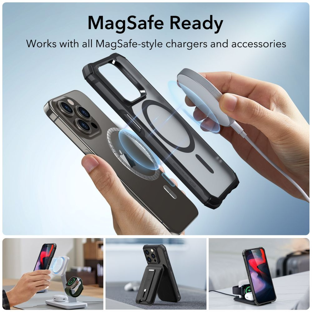 ESR Air Armor Halolock MagSafe Apple iPhone 15 Pro Frosted Black