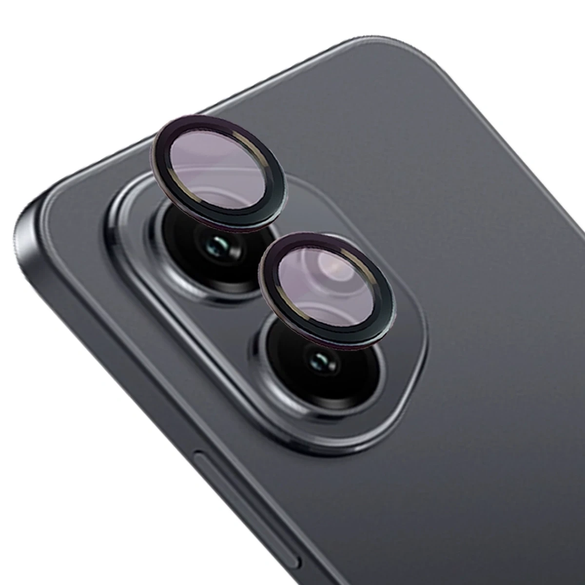 Szkło na aparat Bizon Glass Snap Lens do Honor 400 czarna ramka