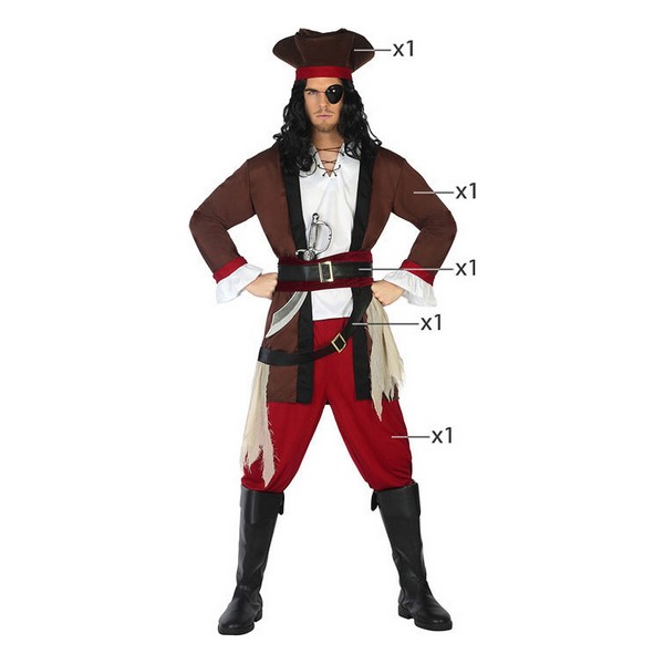 Costume for Adults Th3 Party Male Pirate