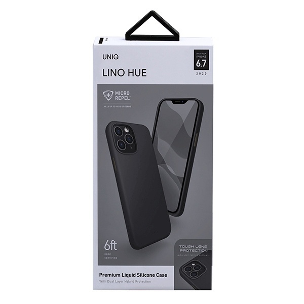 UNIQ Lino Hue Apple iPhone 12 Pro Max ink black Antimicrobial