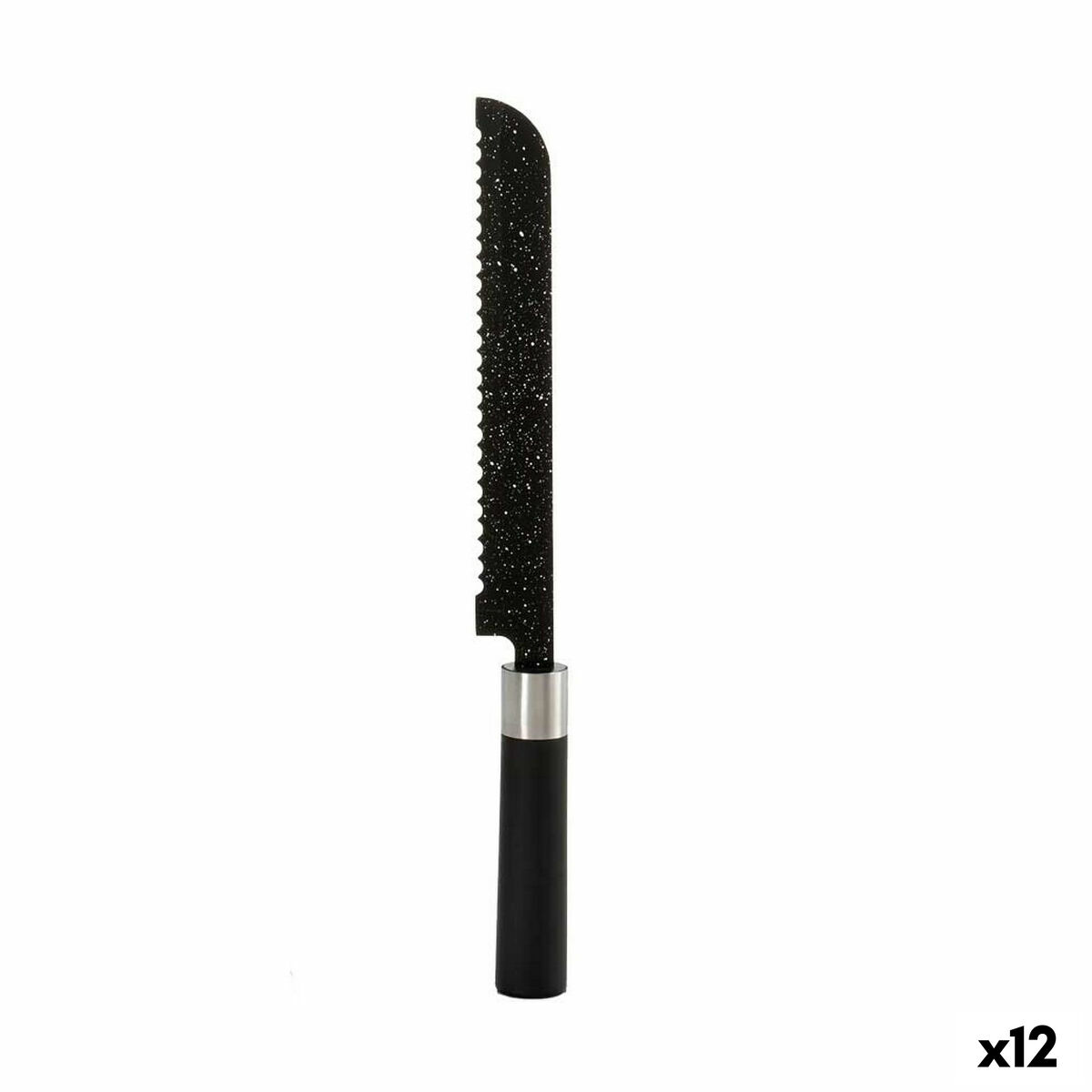 Serrated Knife Kinvara KT11-5604M07 Stainless steel polypropylene 3,5 x 2 x 33 cm Marble (12 Units)
