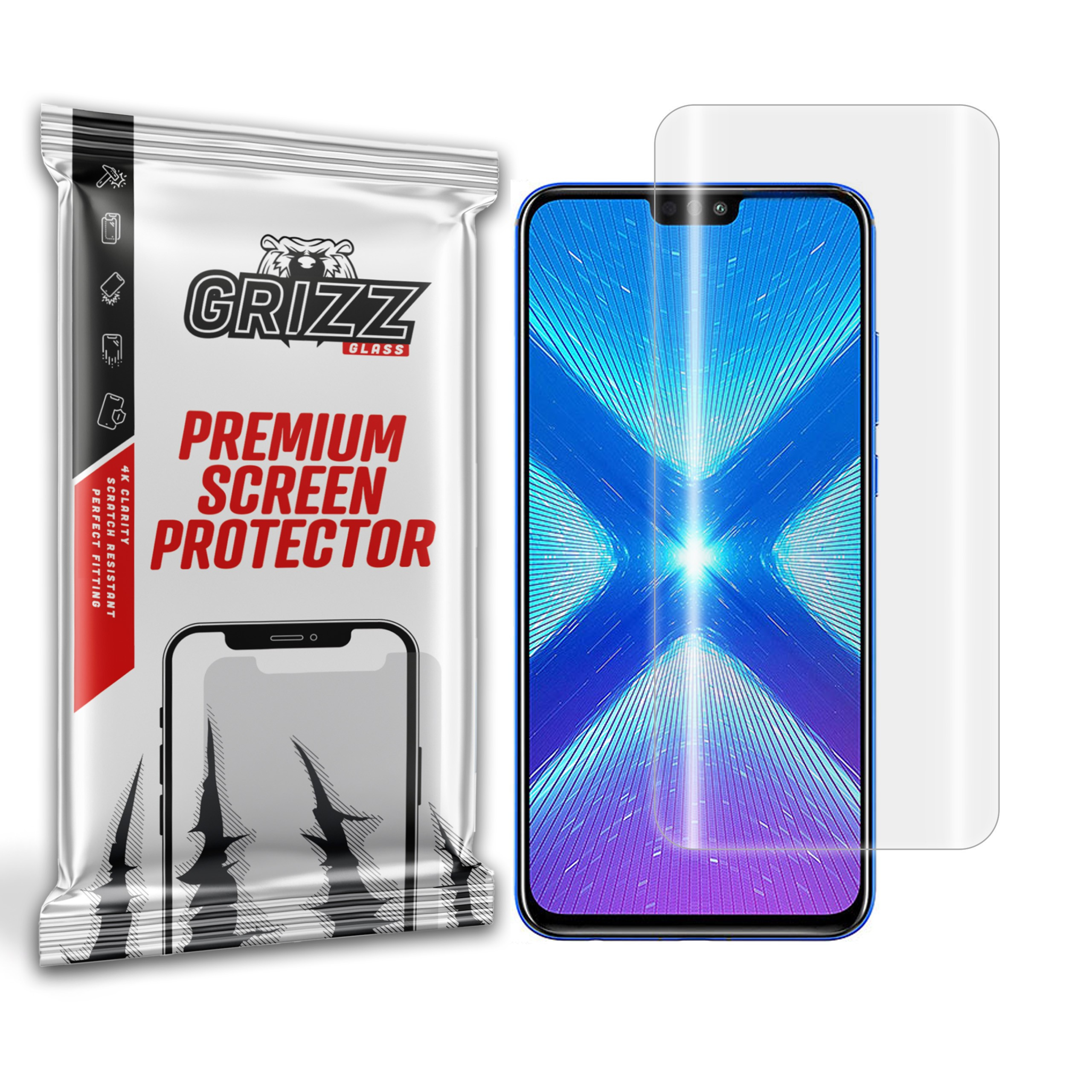 GrizzGlass Hydrofilm Honor 8x