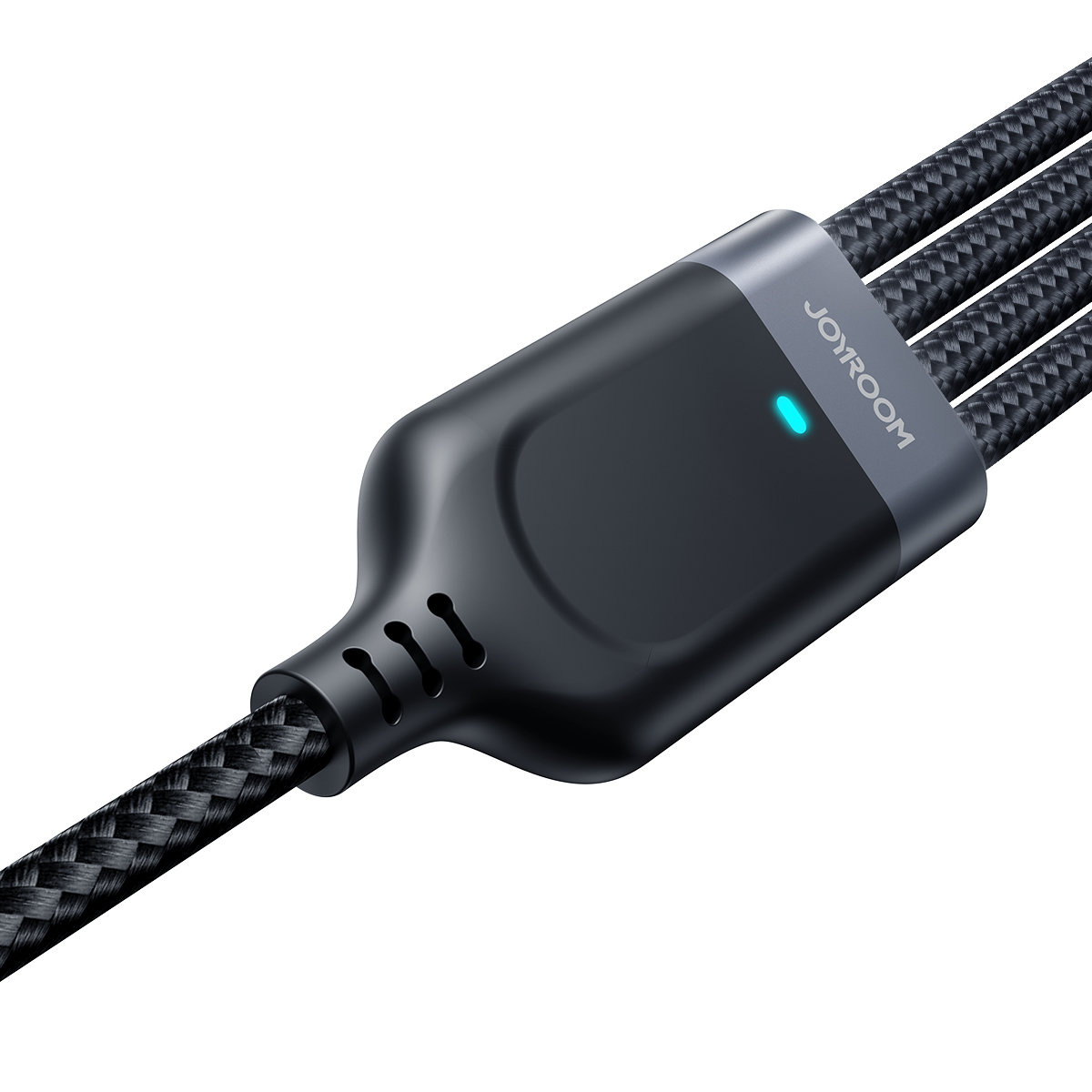 Joyroom S-1T4018A18 4w1 USB-A/2x USB-C - Lightning - microUSB Cable 1.2m black