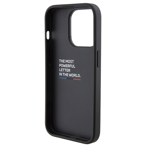 BMW BMHCP15LGSPPRK Apple iPhone 15 Pro hardcase Grip Stand Smooth & Perforated black