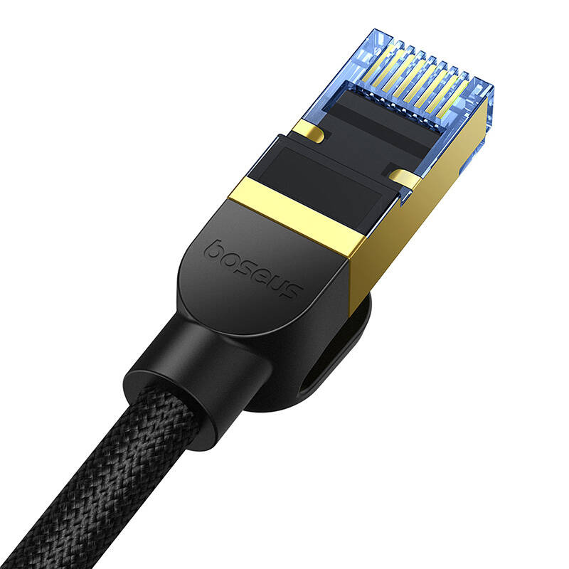 Baseus braided cat 7 Ethernet RJ45, 10Gbps, 25m network cable (black)