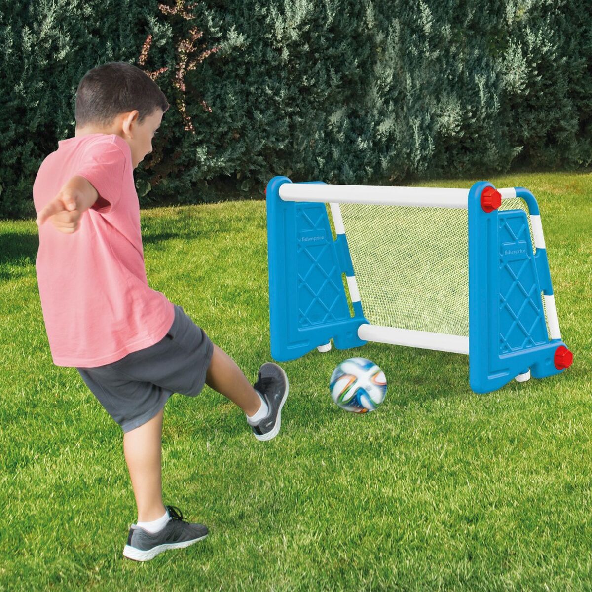 Football Goal Fisher Price Children's 79 x 51,5 x 39 cm (3 Units)
