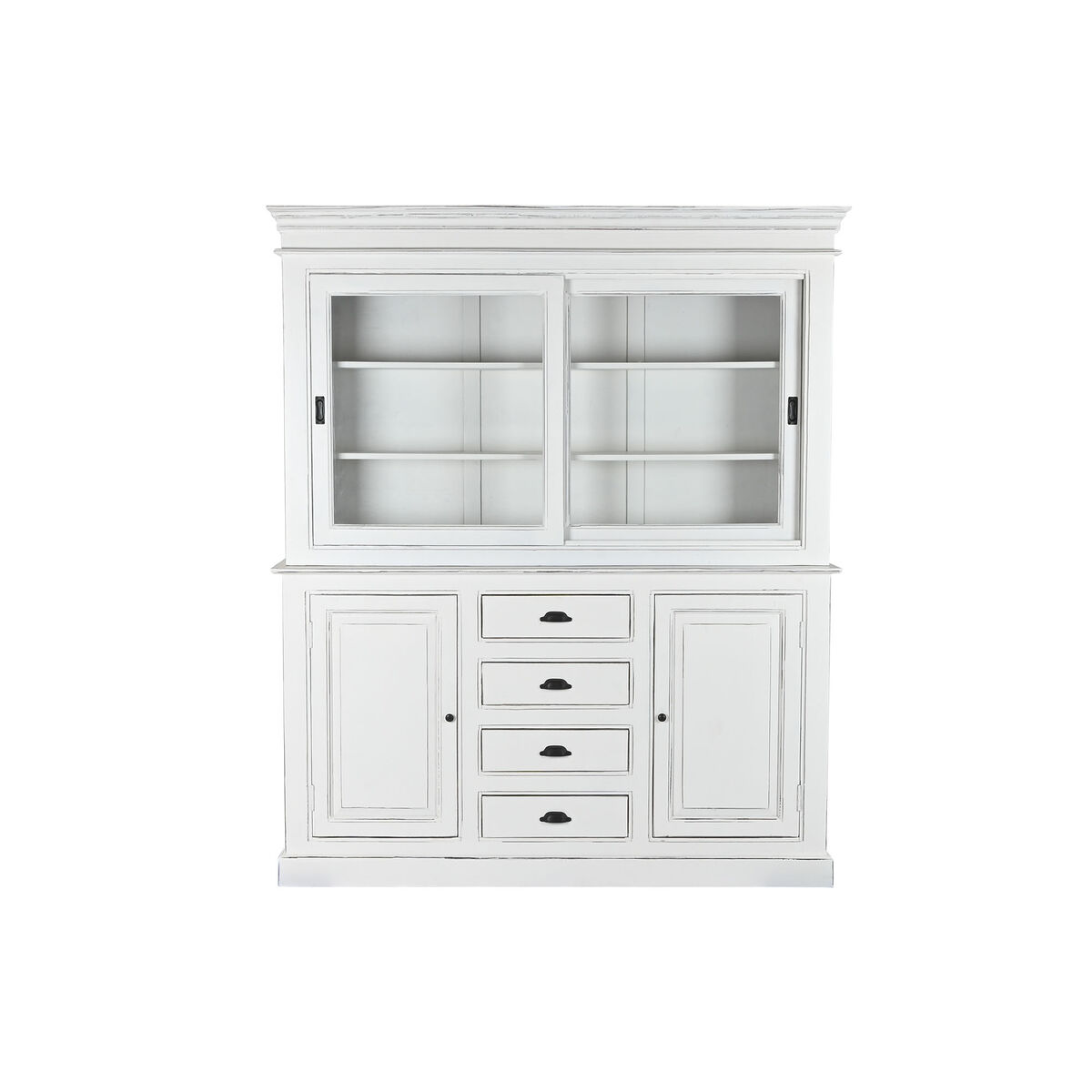 Display Stand Home ESPRIT White Crystal Mango wood 170 x 45 x 200 cm