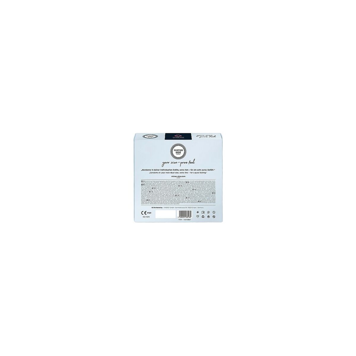 Condoms Mister Size Pure Fell Extra Fine Ø 6,4 cm