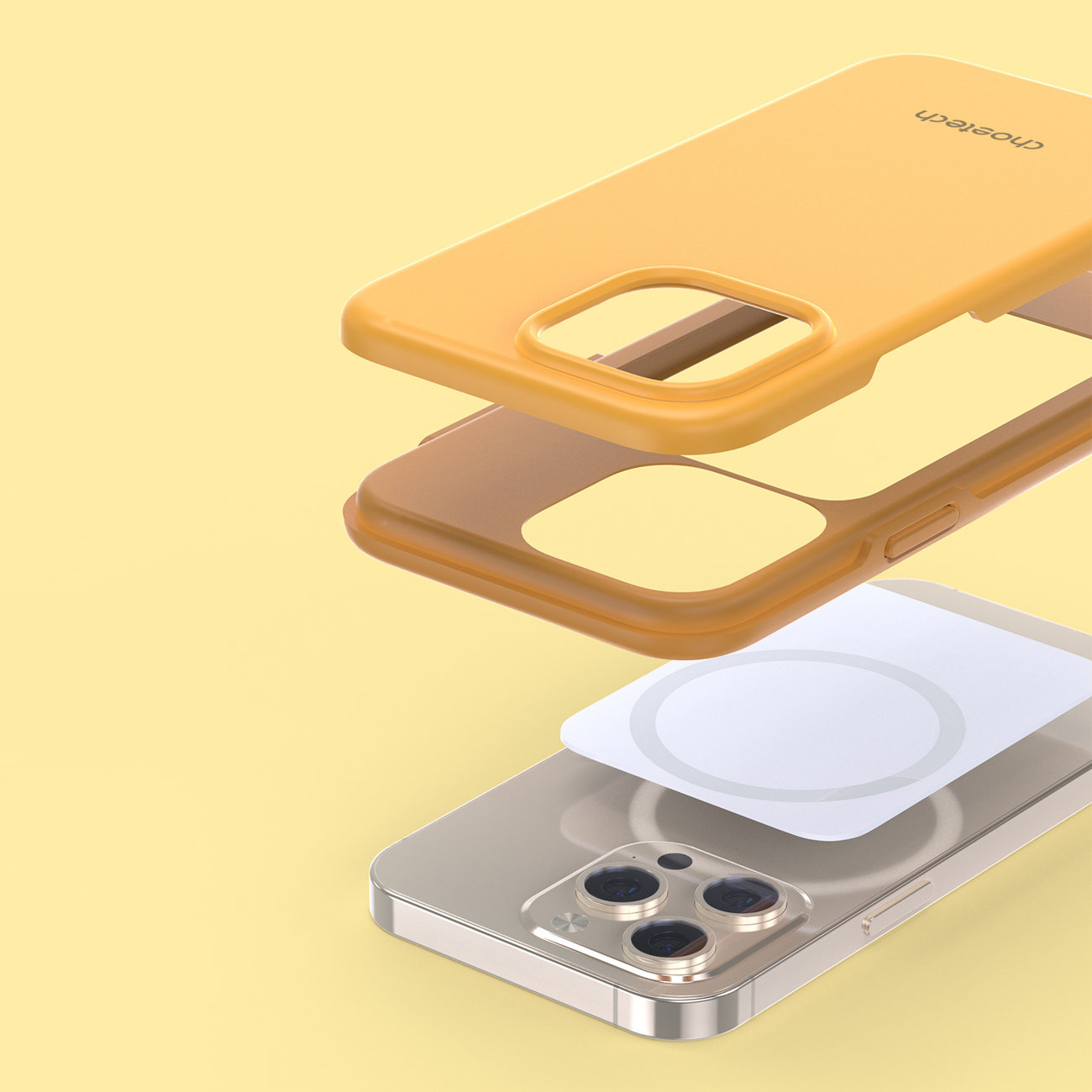 Choetech PC0114-MFM-YE MFM Anti-drop Apple iPhone 13 Pro Max orange