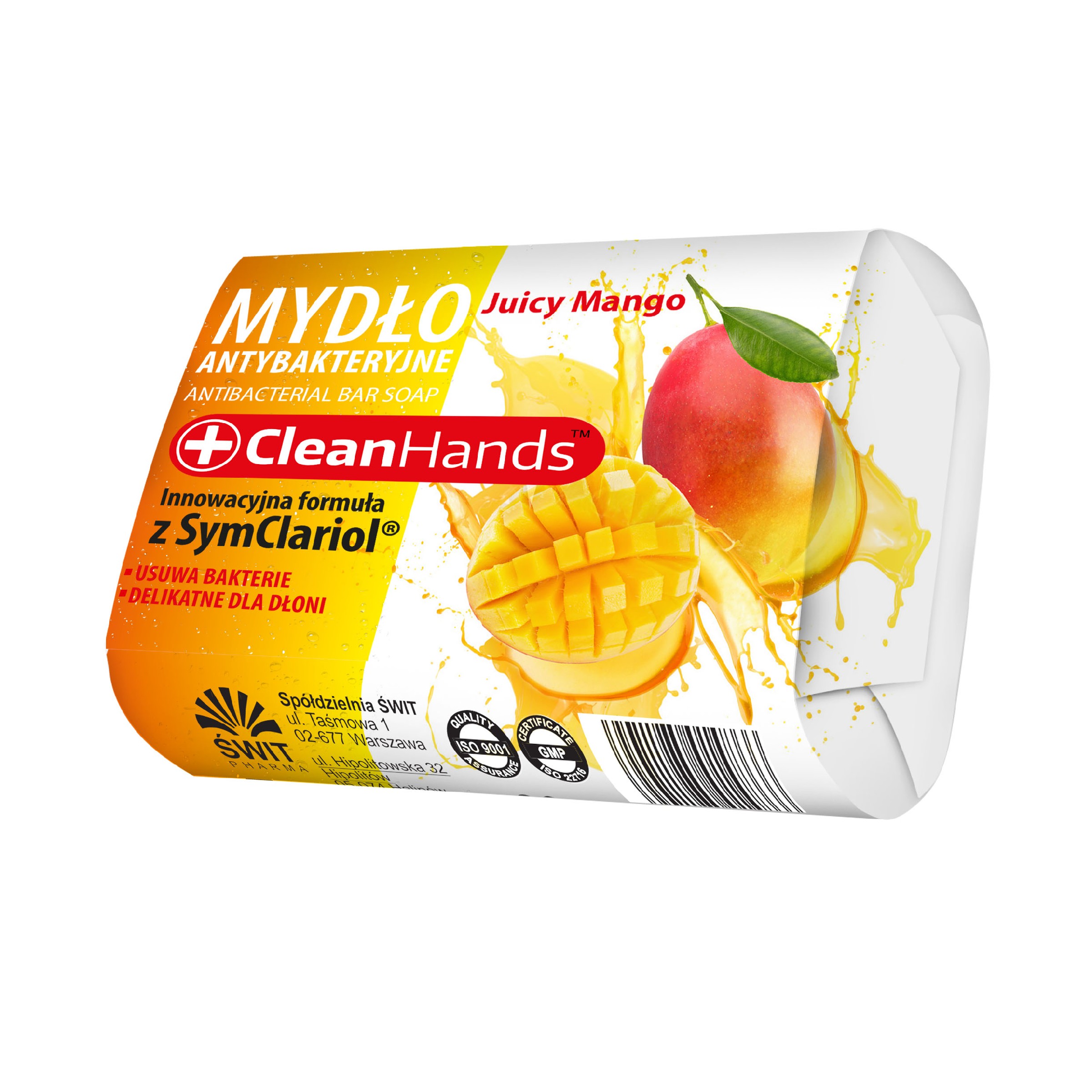 Clean Hands Mydło w kostce antybakt. mango 90g