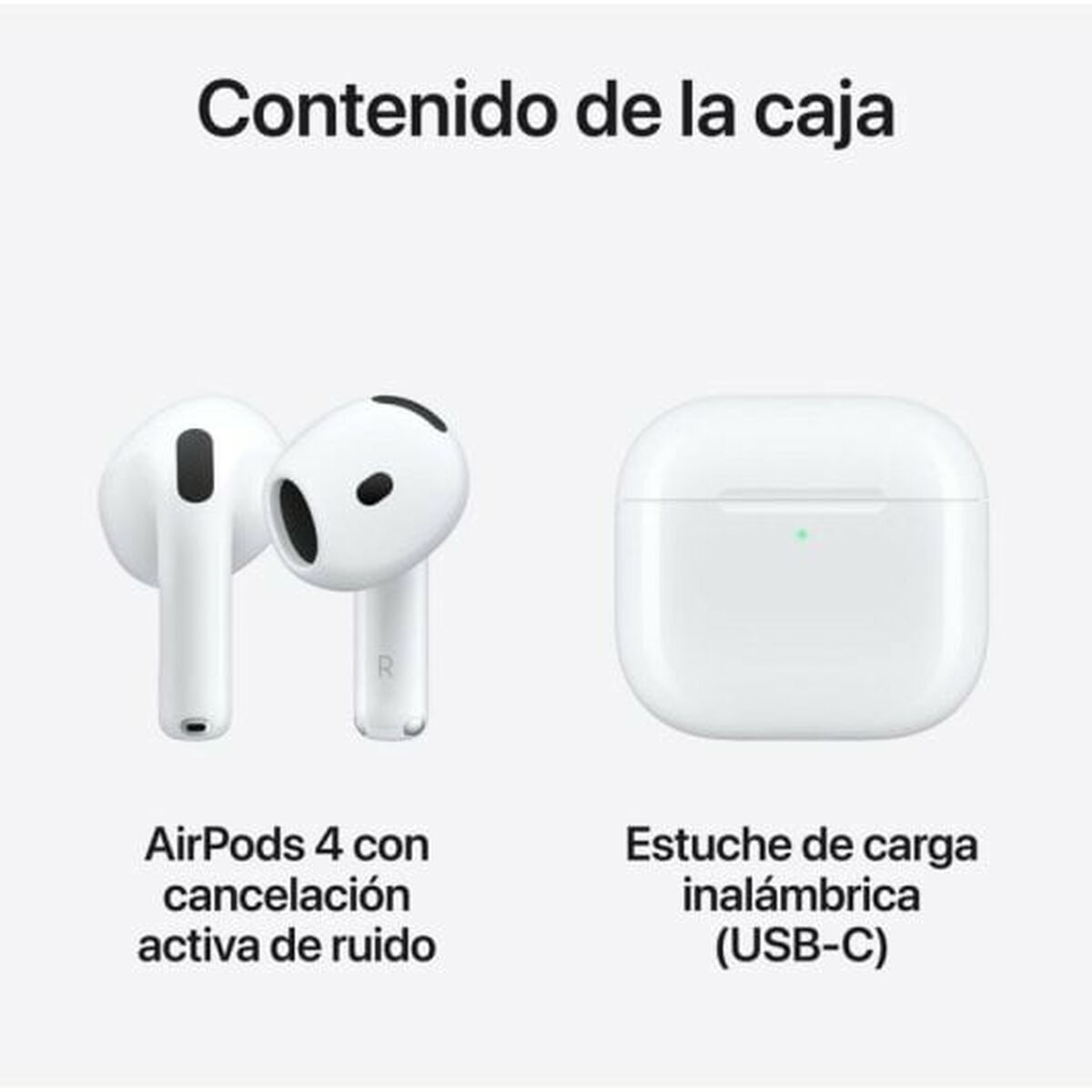 In-ear Bluetooth Headphones Apple AirPods 4 White
