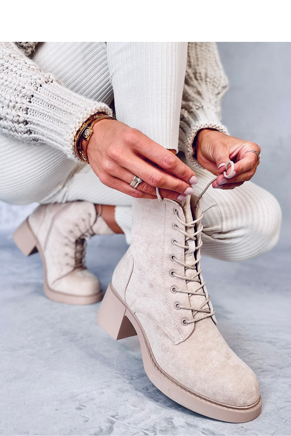  Heel boots model 186252 Inello  beige