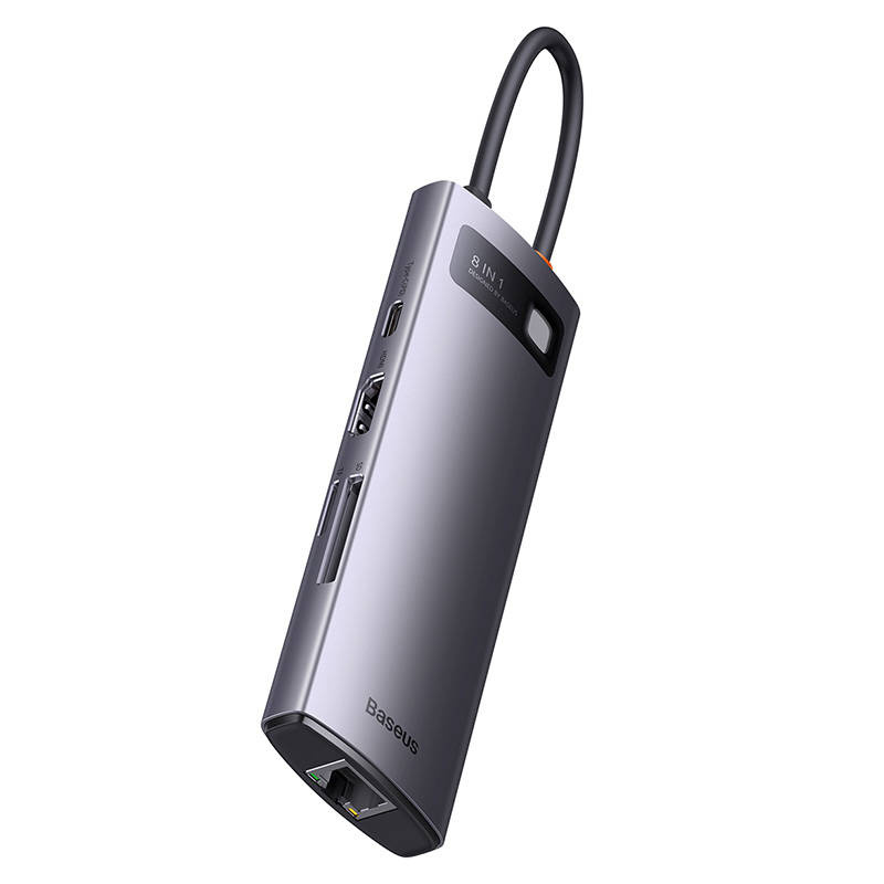Hub Baseus StarJoy Series 8in1 USB-C - HDMI + 3 x USB 3.1 + USB-C PD + RJ45 + microSD/SD