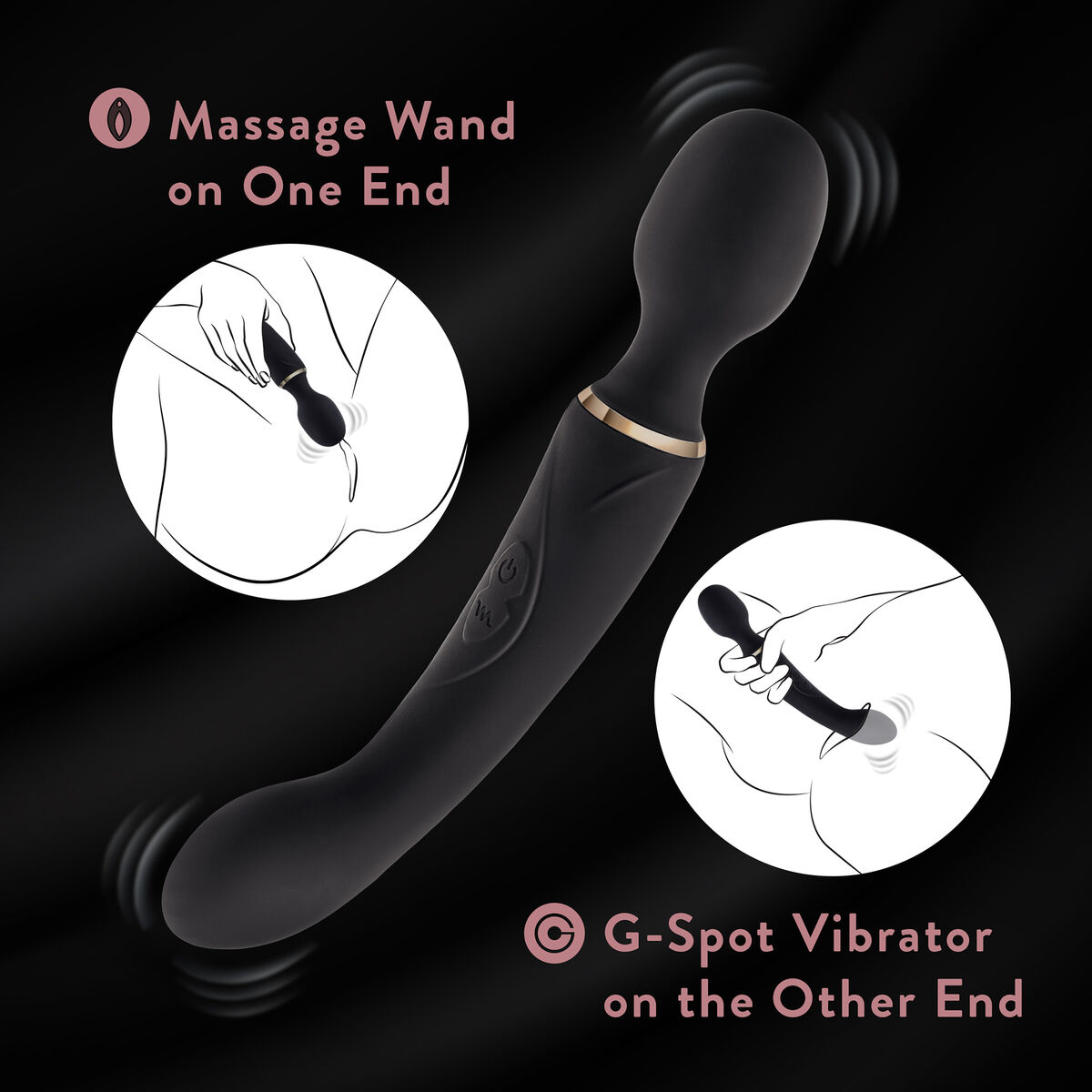 Massager Blush Lush Black Massager Blush Lush Black