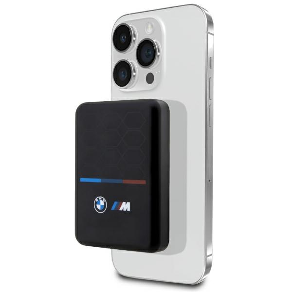 BMW Wireless Charging Powerbank BMPBMS3K22PGVK 5W 3000mAh + black cable M Collection MagSafe