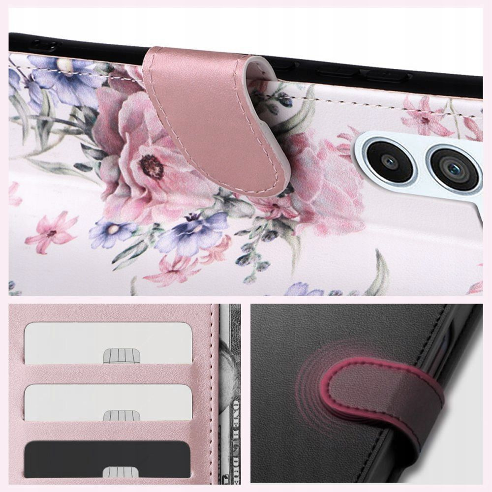 Tech-Protect Wallet Samsung Galaxy A55 5G Blossom Flower