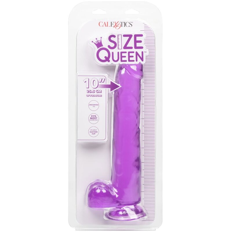 CALEX SIZE QUEEN DILDO - PURPLE 25.5 CM