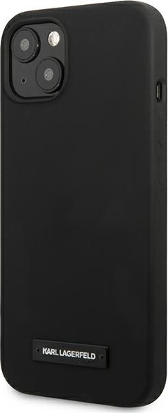 Karl Lagerfeld KLHCP13MSLMP1K Apple iPhone 13 hardcase black Silicone Plaque