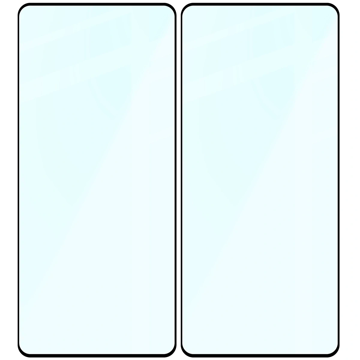 Szkło hartowane Bizon Glass Edge Duo do Xiaomi POCO F5 czarna ramka [2 PACK]
