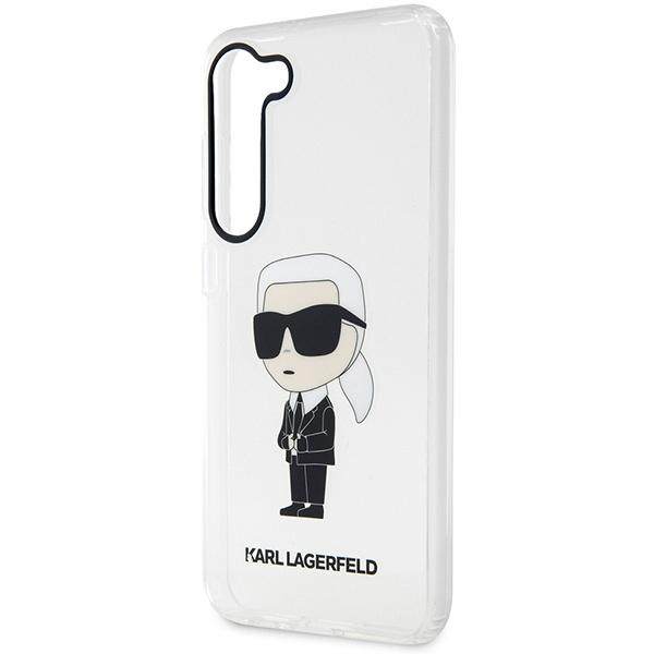Karl Lagerfeld KLHCS23SHNIKTCT Samsung Galaxy S23 transparent hardcase Ikonik Karl Lagerfeld