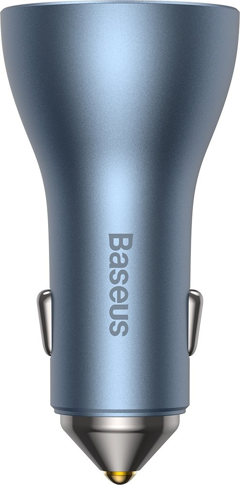 Baseus Golden Contactor Pro USB-A car charger + 2x USB-C 65W blue