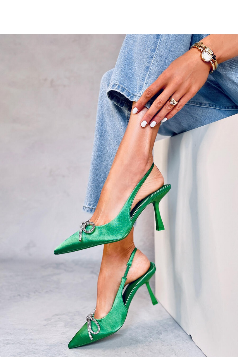  High heels model 179935 Inello  green