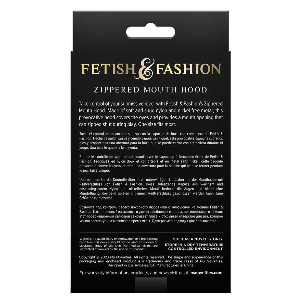 Mask NS Novelties Fetish & Fashion Black