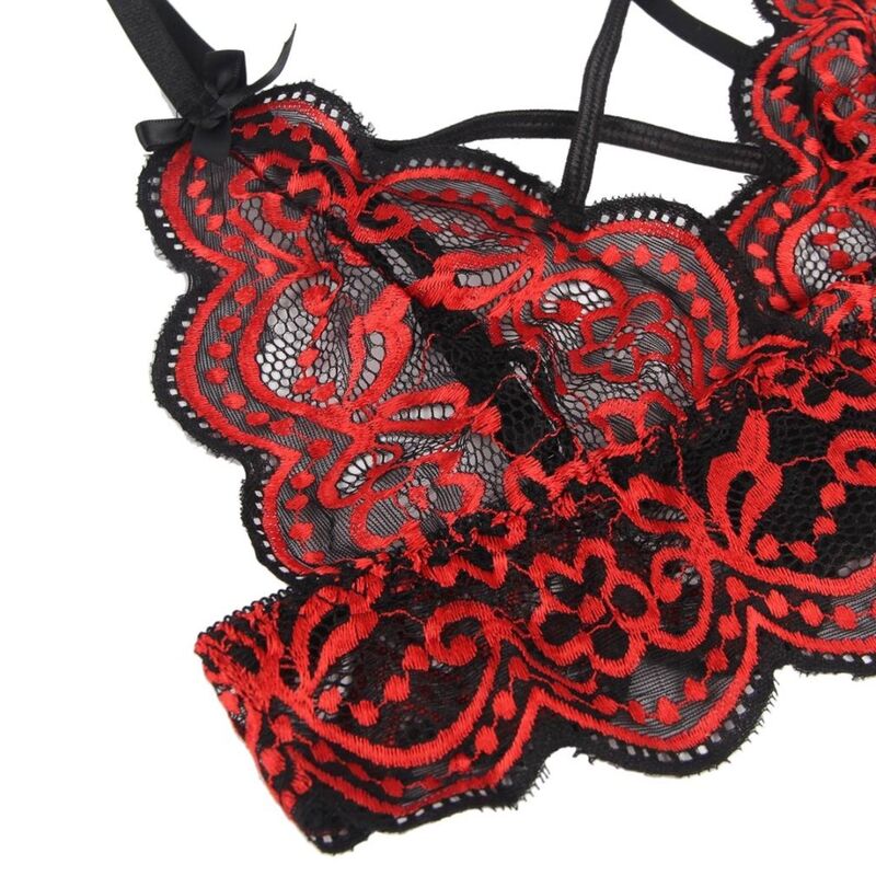 SUBBLIME SET - TWO PIECES SET LACE TOP AND PANTIES L/XL