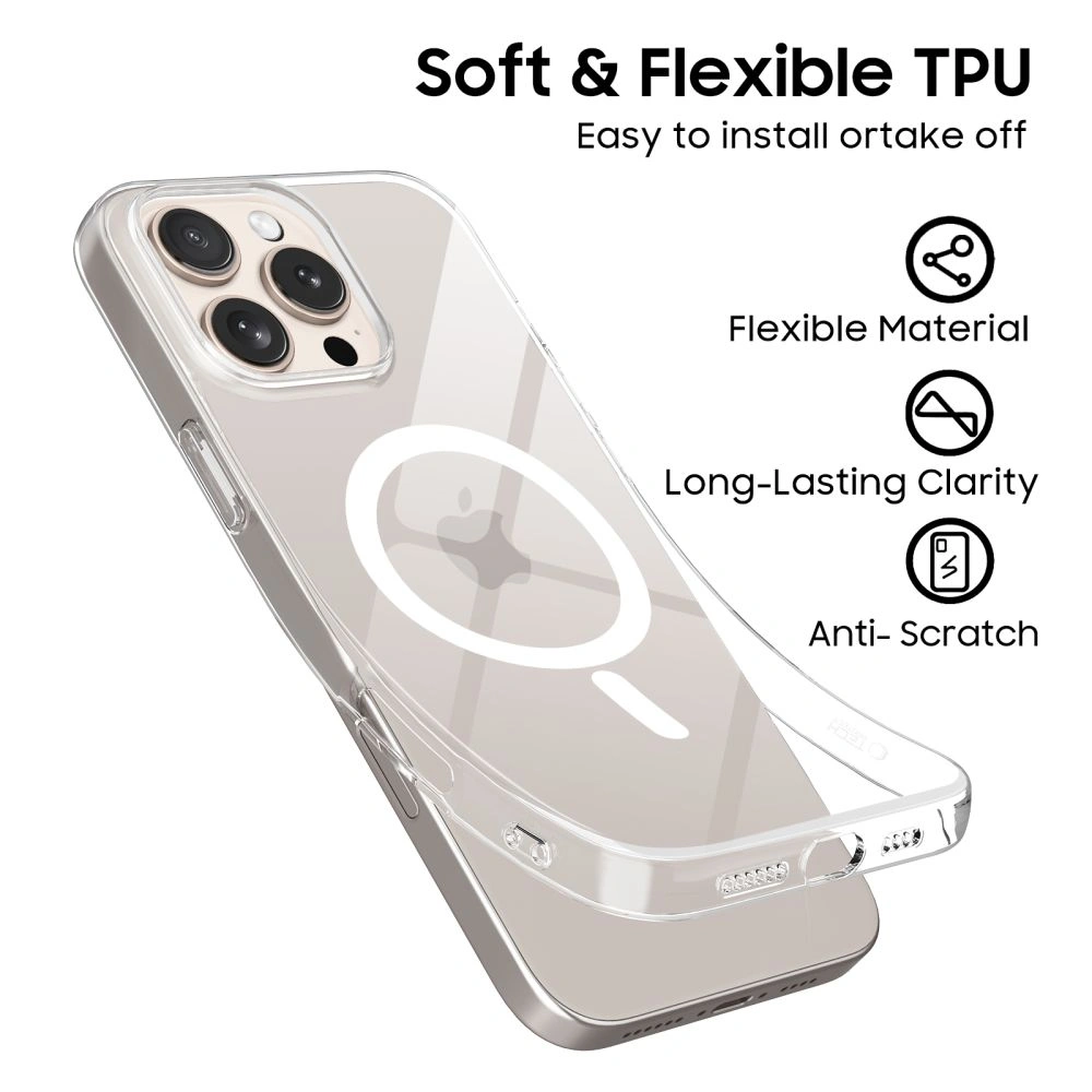 Tech-protect Flexair MagSafe Apple iPhone 16 Pro Max Clear
