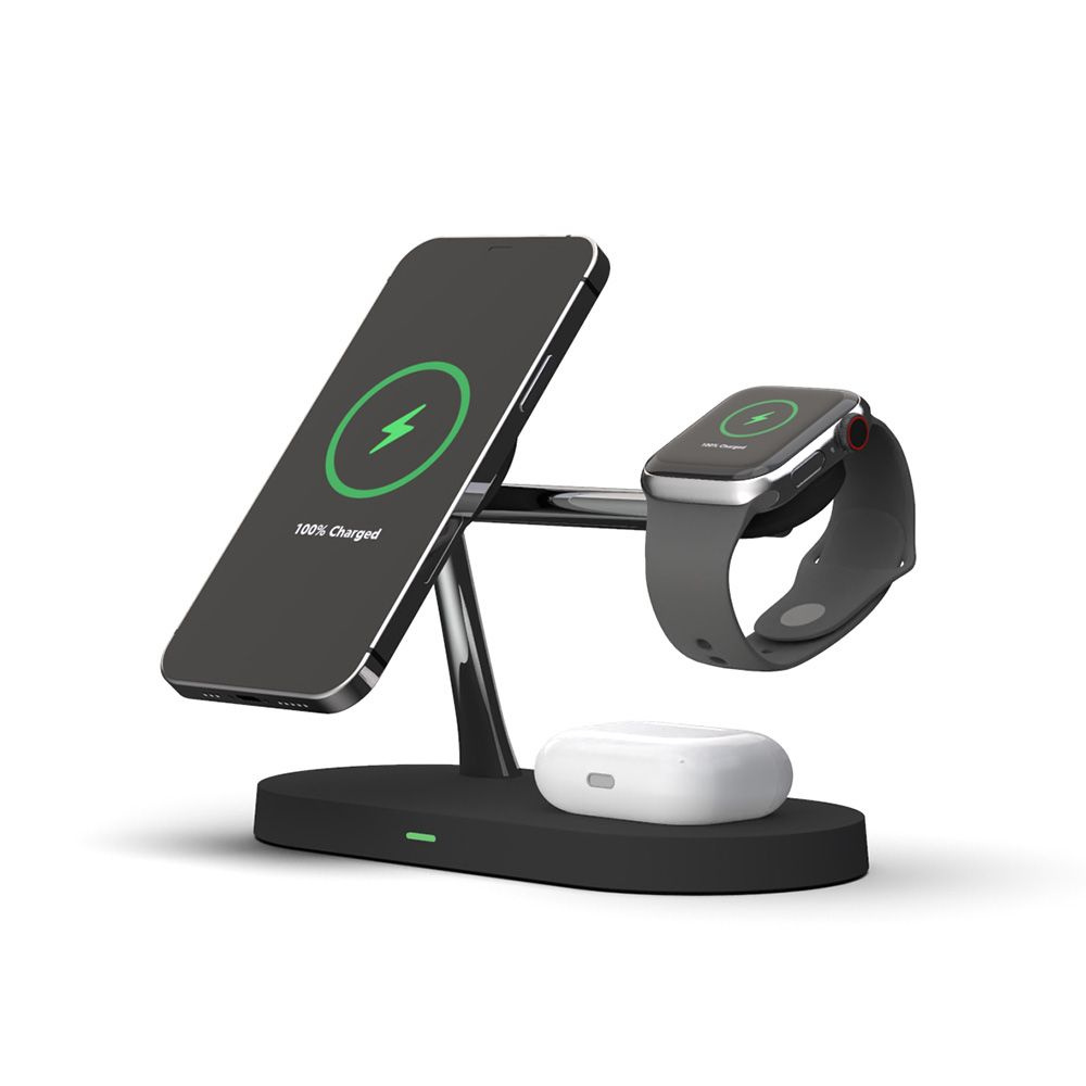 Tech-protect A12 3in1 Magnetic Magsafe Wireless Charger Black