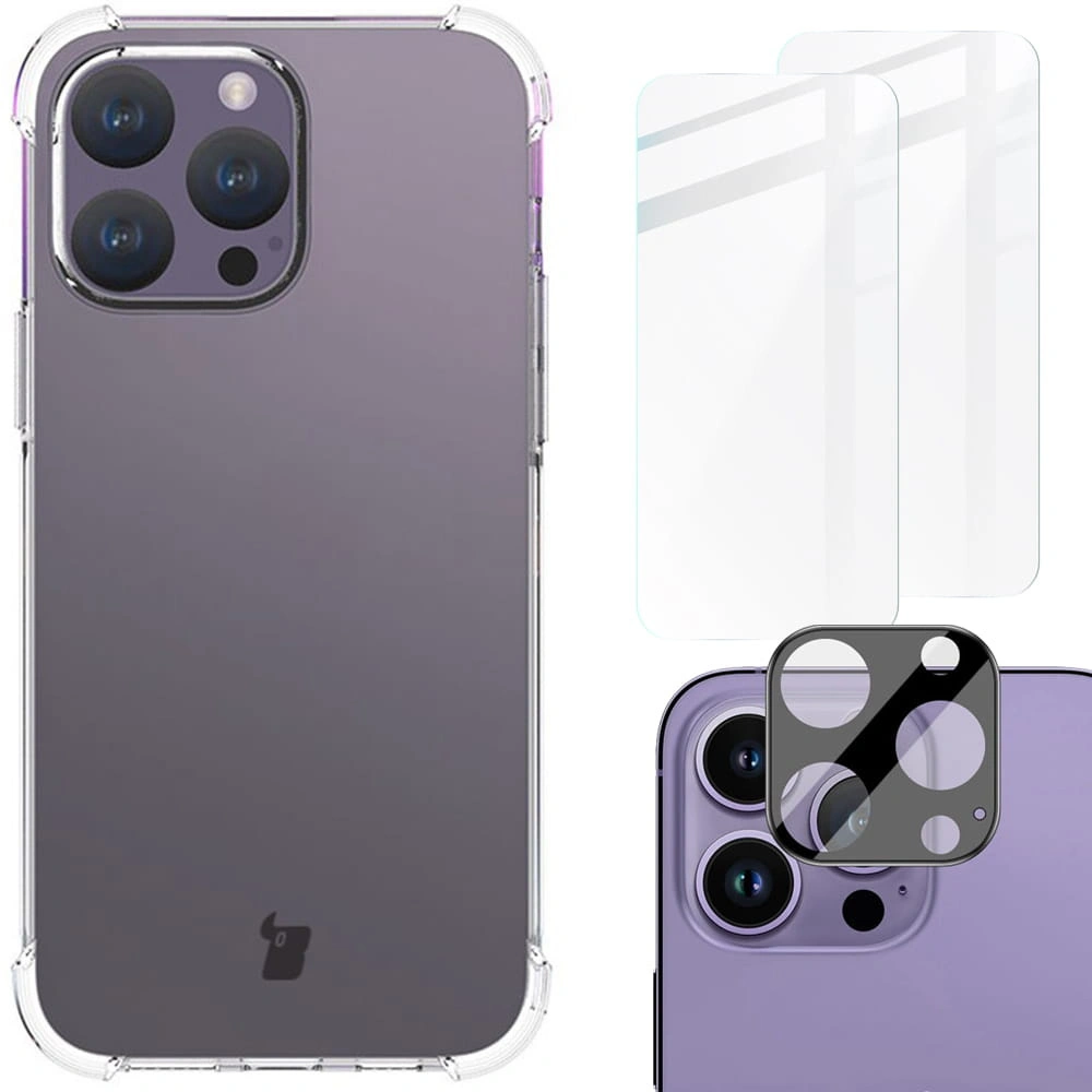 Bizon Case Clear Pack Apple iPhone 15 Pro Max clear
