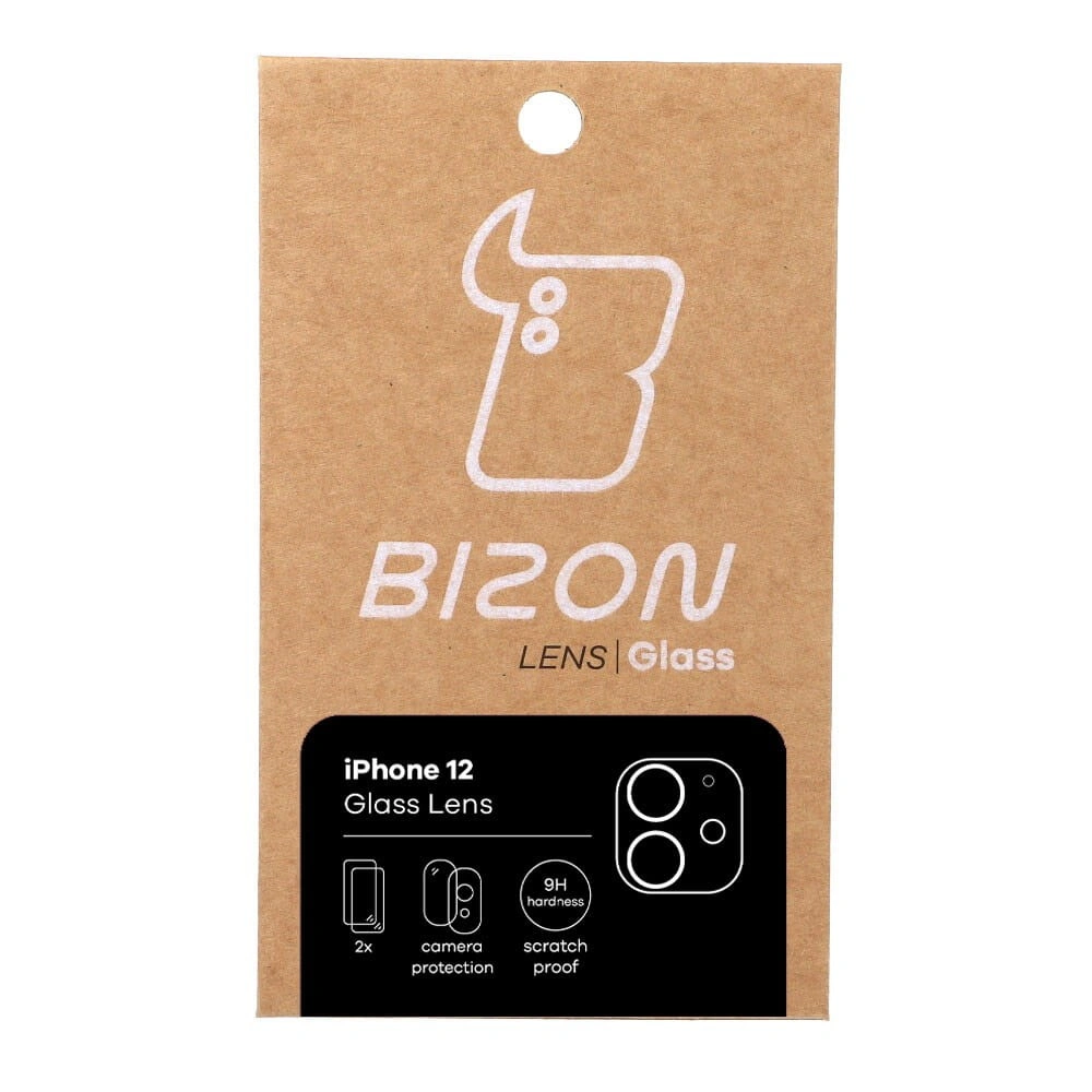 Bizon Glass Lens Apple iPhone 12 [2 PACK]