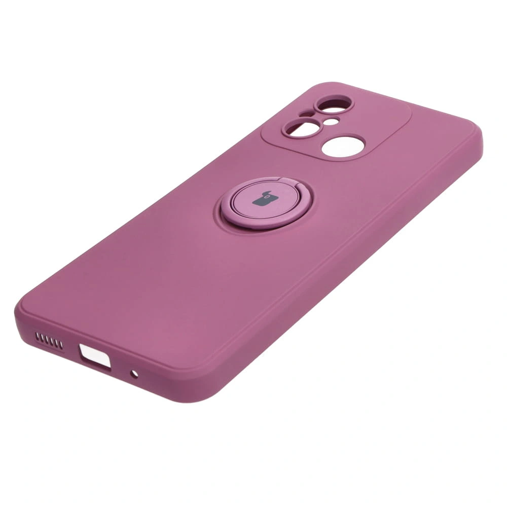 Bizon Case Silicone Ring Sq Xiaomi Redmi 12C dark purple