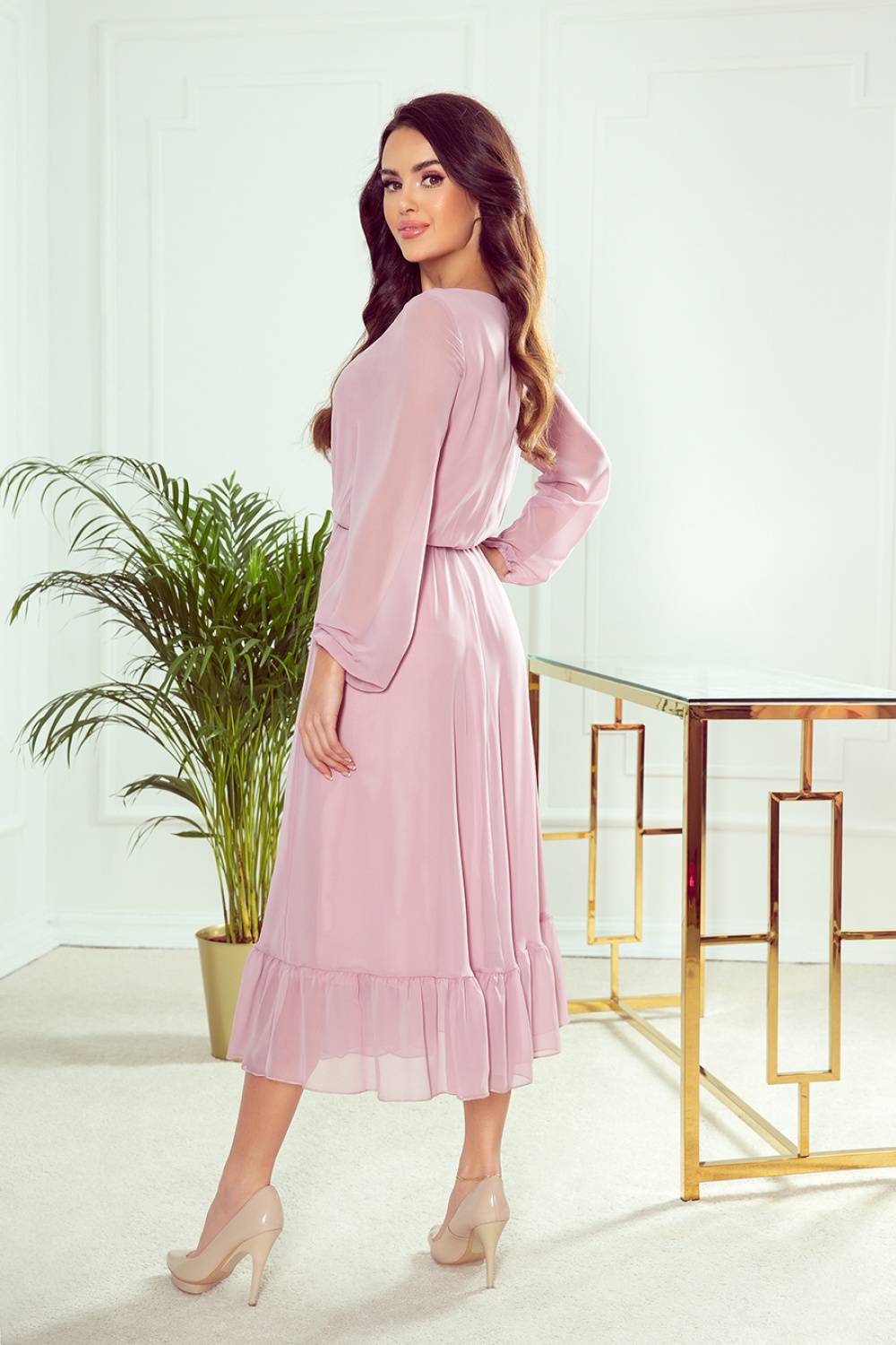 Cocktailkleid model 143144 Numoco rosa Damen