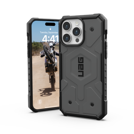 UAG Urban Armor Gear Pathfinder MagSafe Apple iPhone 15 Pro Max (silver)