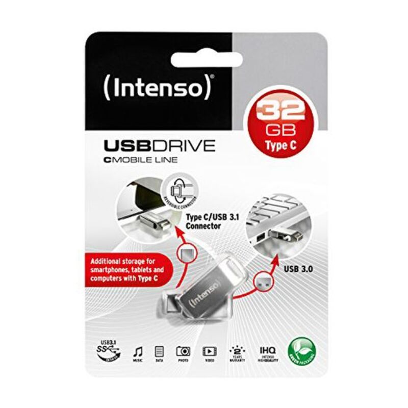 Pamięć USB INTENSO 3536480 32 GB Srebrzysty 32 GB Pamięć USB