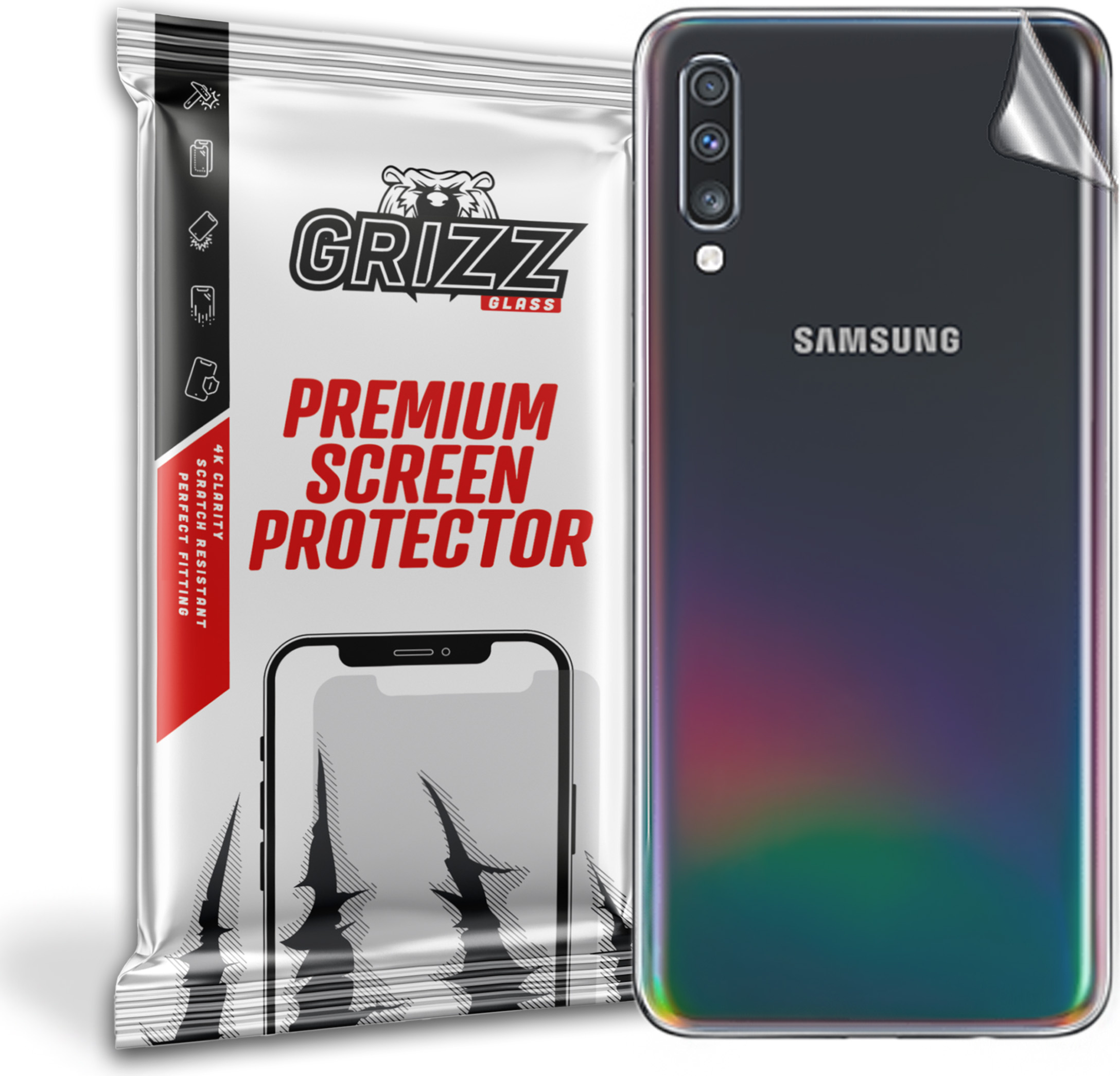 GrizzGlass SatinSkin Samsung Galaxy A70