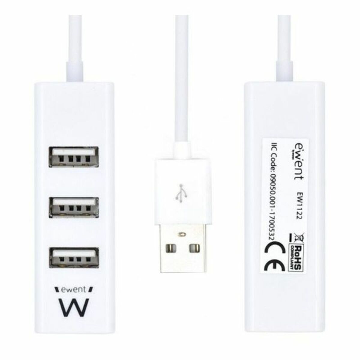 USB Hub Ewent AAOAUS0134 White