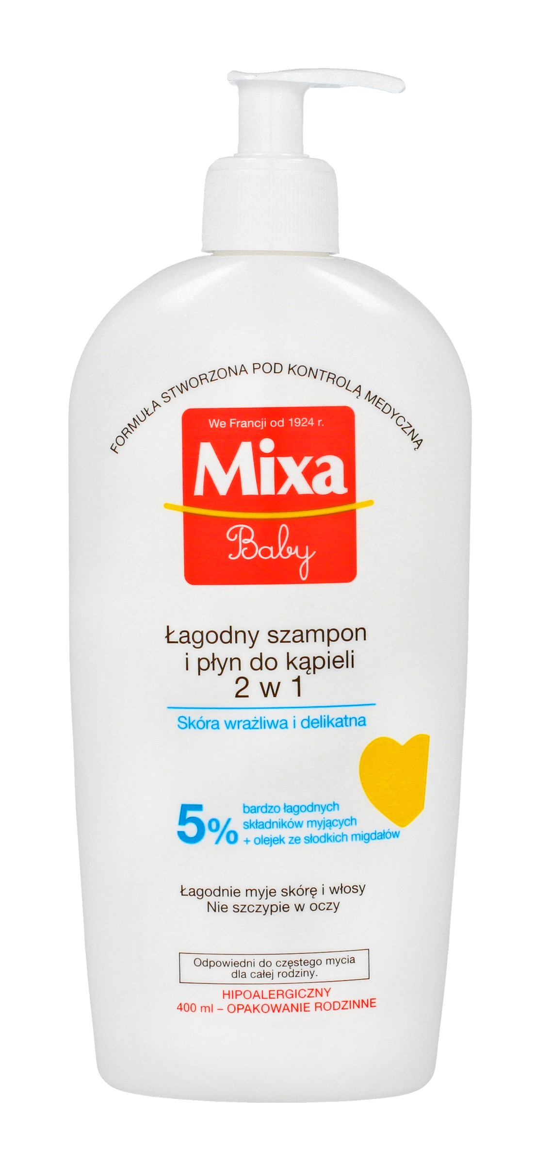 Mixa Baby Szampon 2w1  400ml