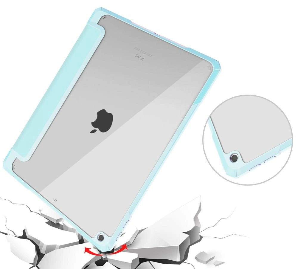 Bizon Case Tab Clear Matt Apple iPad 9/8/7 10.2 2021/2020/2019 blue