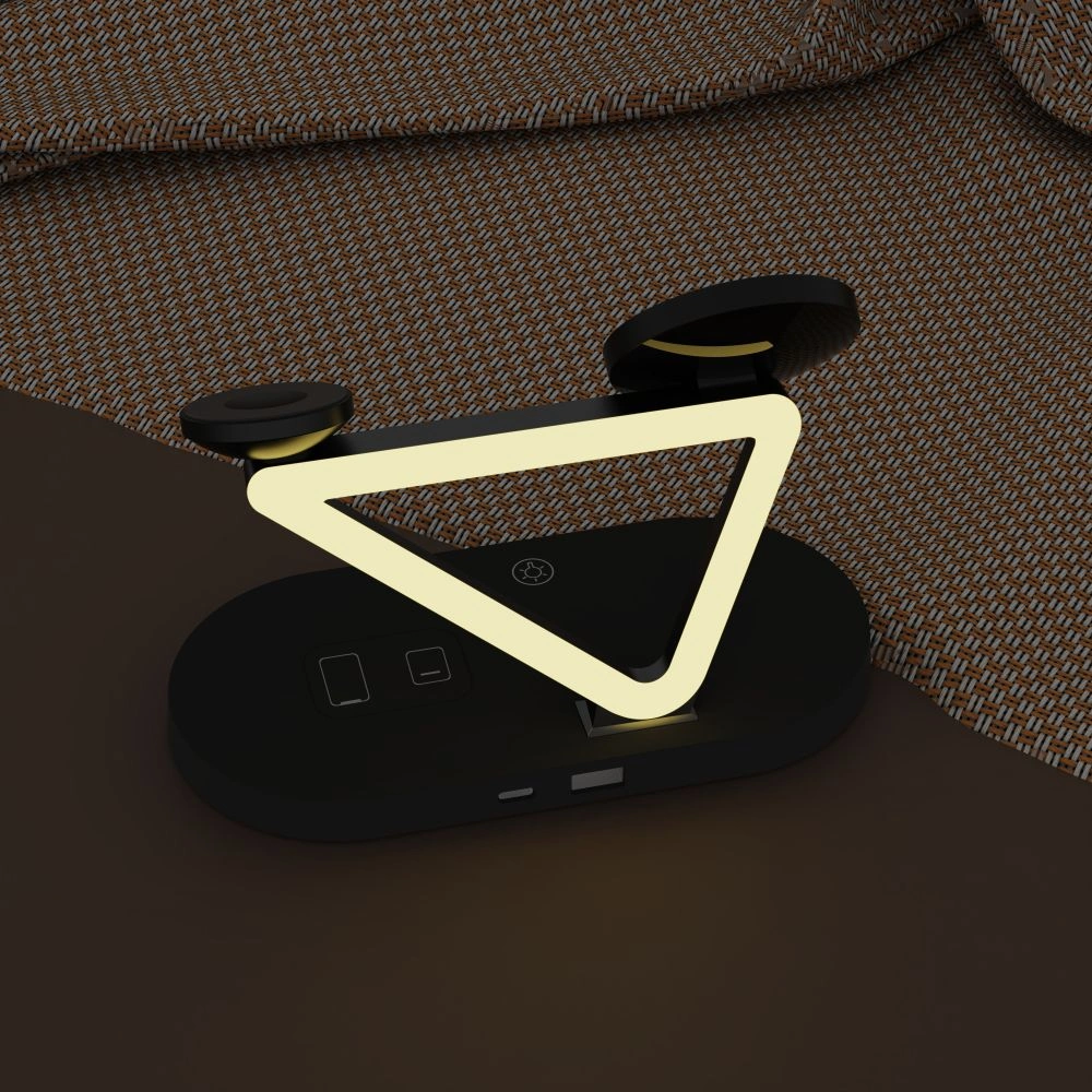 Tech-Protect QI15W-A41 3in1 Magnetic MagSafe Wireless Charger Black