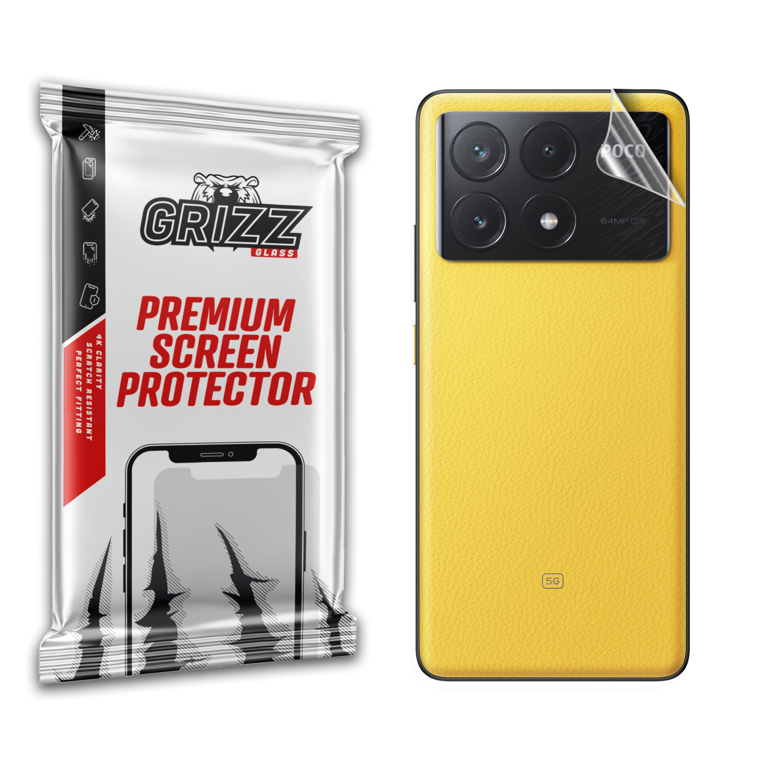 GrizzGlass SatinSkin Xiaomi Poco X6 Pro