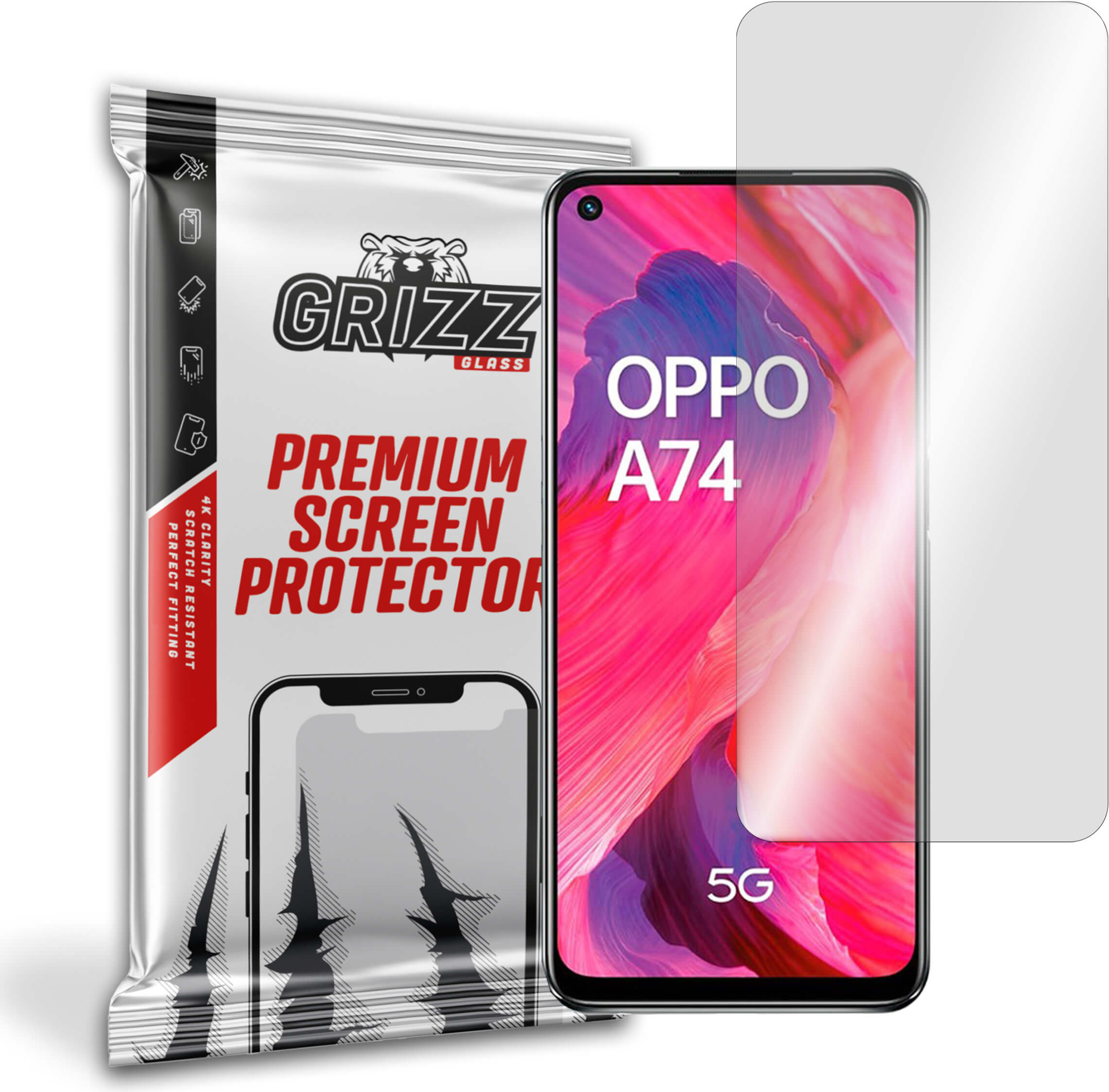 GrizzGlass HybridGlass Oppo A74 5G
