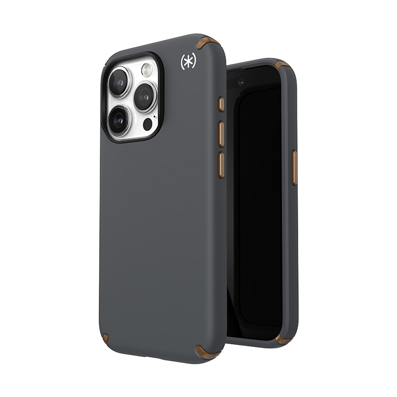 Speck Presidio2 Pro MagSafe Apple iPhone 15 Pro (Charcoal Grey/Cool Bronze/White)