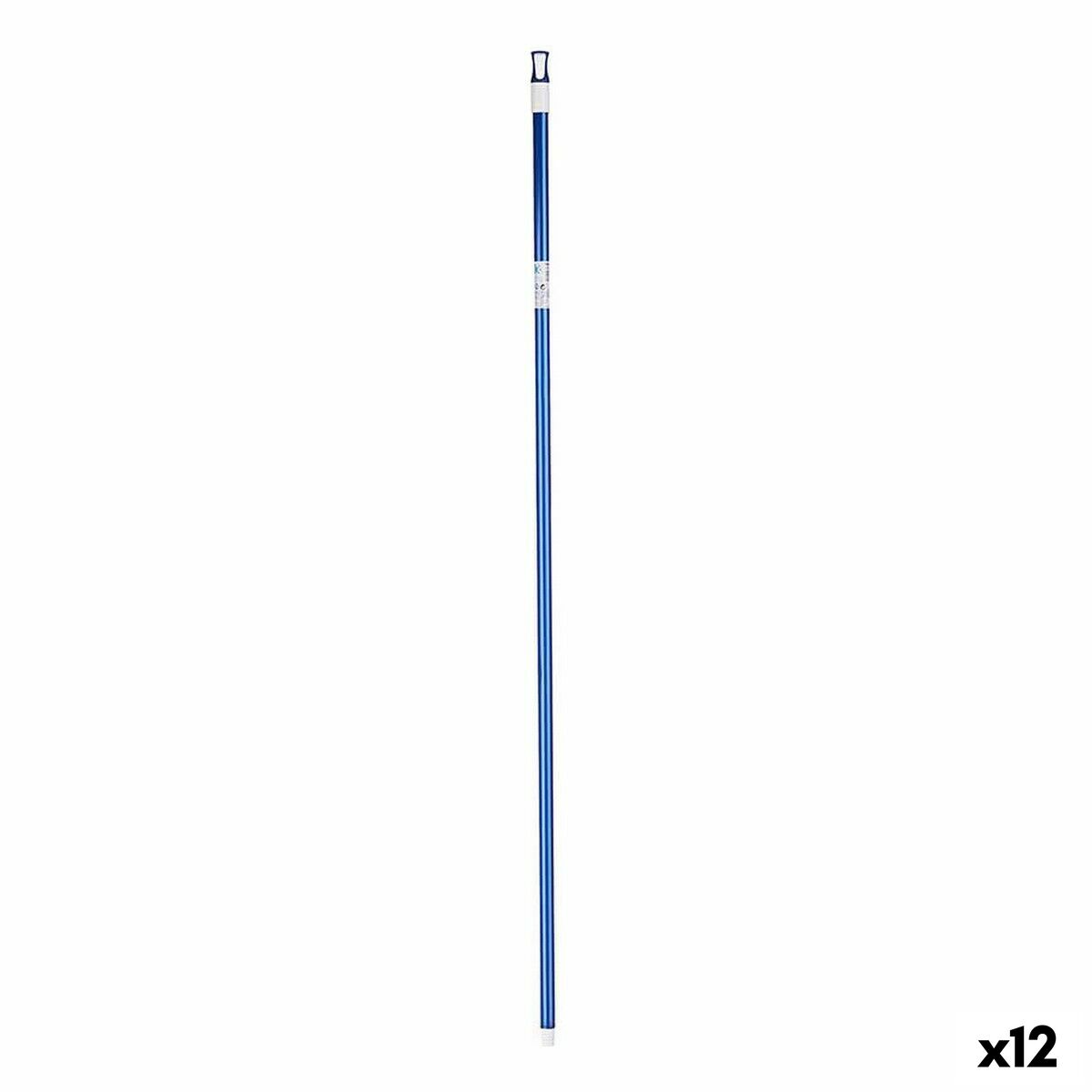 Besenstiel 2,3 x 130 x 2,3 cm Blau Metall (12 Stück)