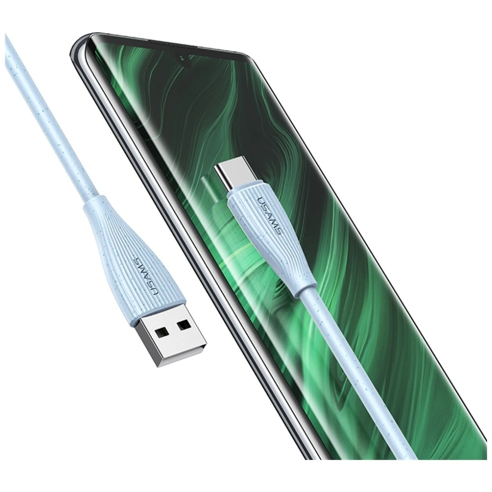 Kabel USB-A / USB-C USAMS Green Series SJ714 18W 3A 1m biały