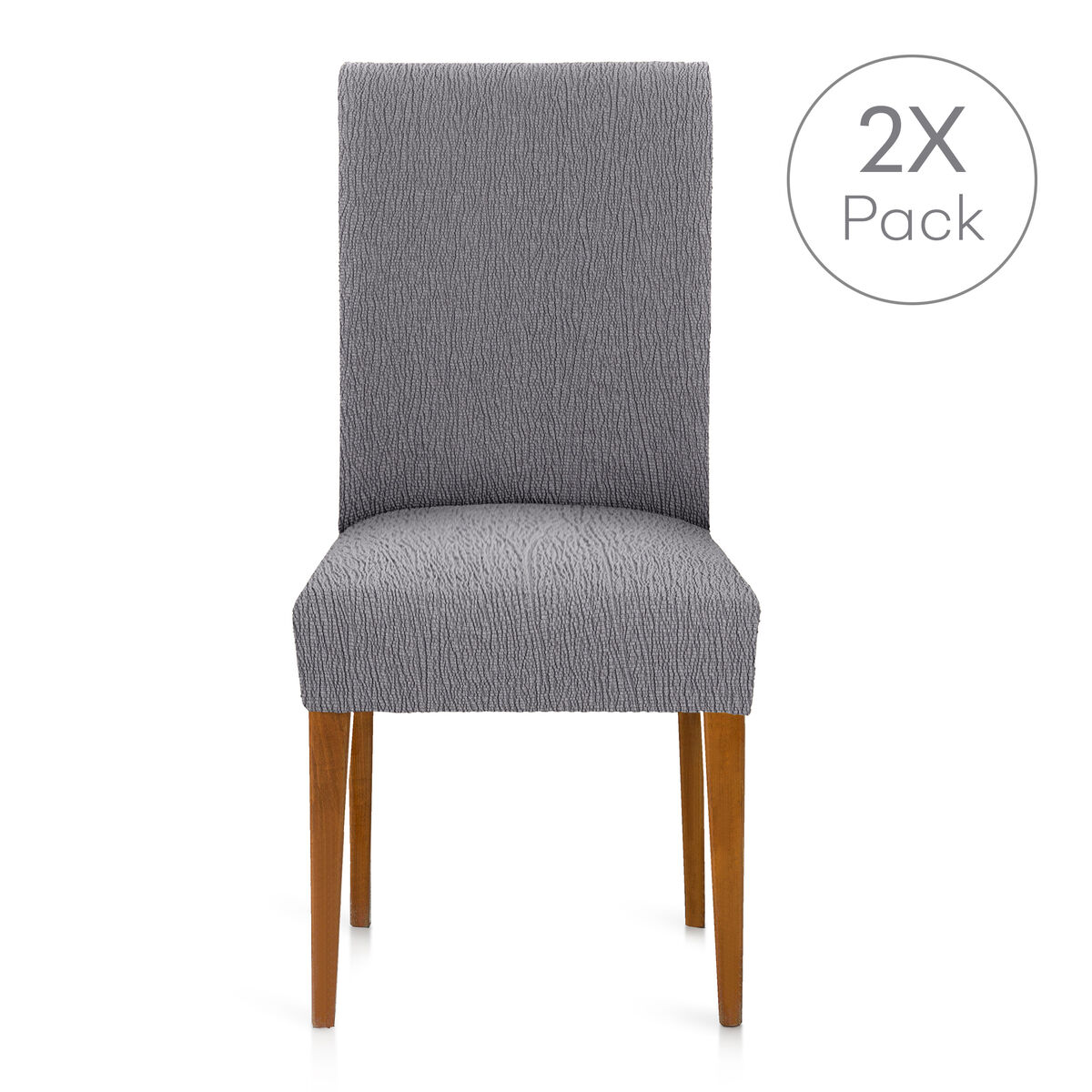 Chair Cover Eysa TROYA Grey 50 x 55 x 50 cm 2 Units