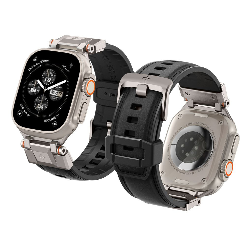 Spigen DuraPro Armor PU Apple Watch 4/5/6/7/8/9/SE/Ultra 42/44/45/49mm Black
