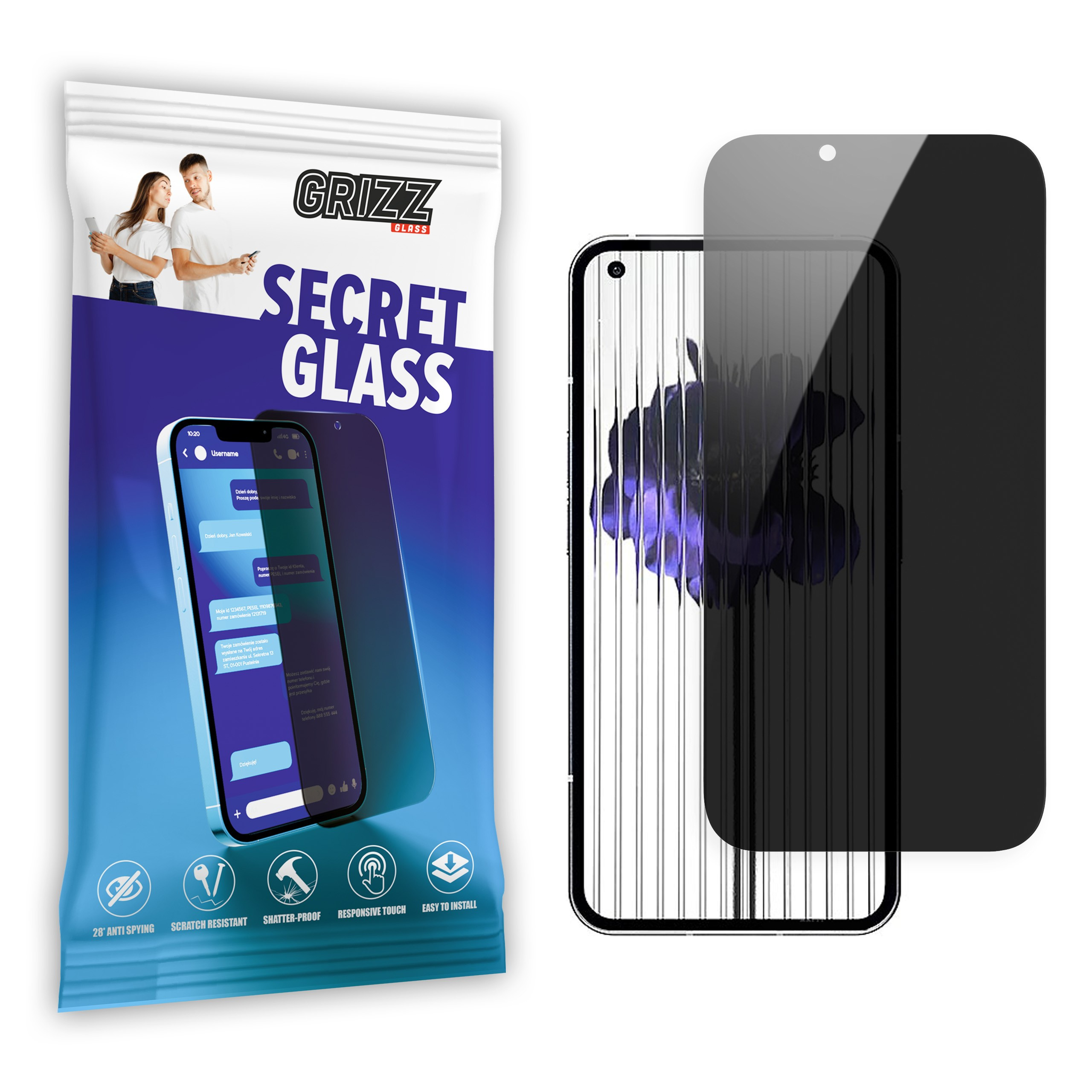 GrizzGlass SecretGlass Nothing Phone 1