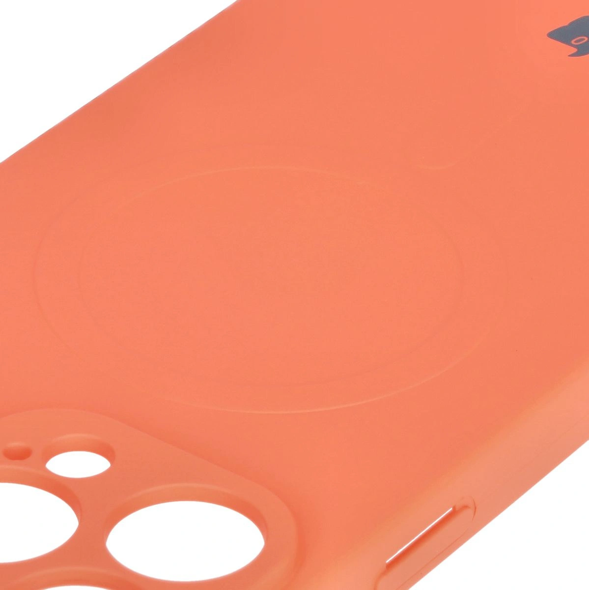 Bizon Case Silicone Magnetic Apple iPhone 16 Pro Max carrot